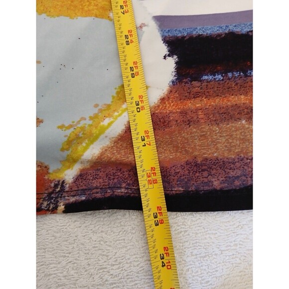 Attitudes by Renee Como Jersey Mesh Shoulder Top Plus Size 3X Printed Tee Shirt - Picture 12 of 16